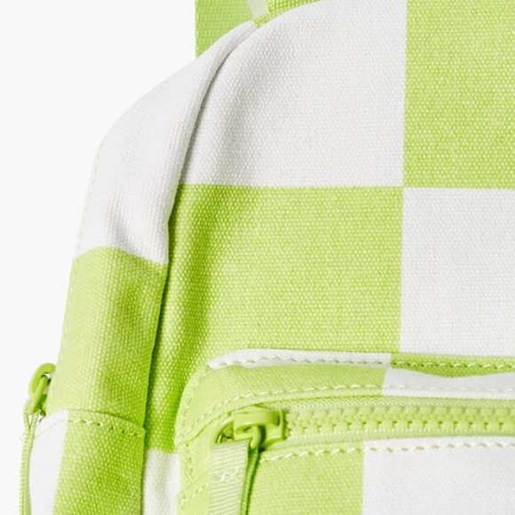 Canvas Neon Green Backpack - Picture 2 of 6